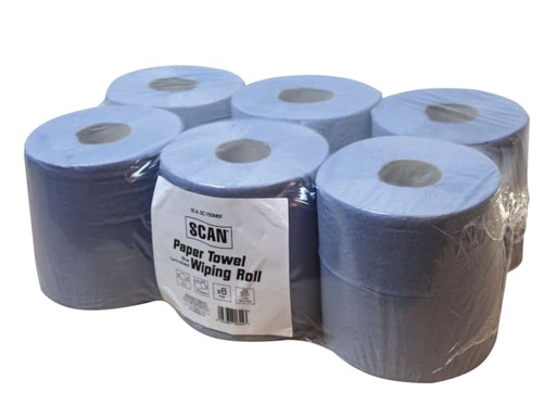 [SCASC150M6F] Paper Towel Wiping Roll 2-Ply 176mm x 150m (Pack 6)