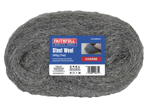 [FAIASW12C] Steel Wool Coarse 200g