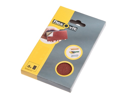 [FLV26346] Hook & Loop Sanding Block Refill Kit Coarse 50g (6)