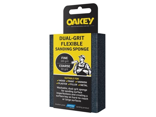 [OAK58593] Dual-Grit Flexible Sanding Sponge Fine/Coarse