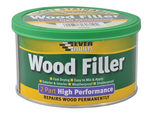 [EVBHPWFL500] 2-Part High-Performance Wood Filler Light Stainable 500g