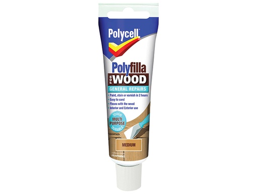 [PLCWGRM75] Polyfilla For Wood General Repairs Tube Medium 75g