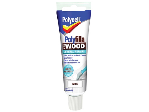 [PLCWGRW75] Polyfilla For Wood General Repairs Tube White 75g