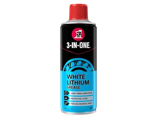 [HOW44016] 3-IN-ONE White Lithium Spray Grease 400ml