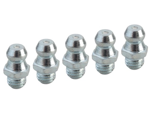 [FAIGGN14UNF] Grease Nipple Straight 1/4in UNF (Pack 5)