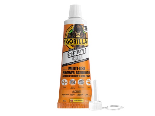 [GRGSEALCL80] Gorilla All Condition Sealant Clear Tube 80ml