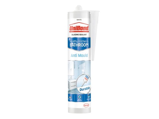 [UNI2079356] Anti-Mould Kitchen & Bathroom Sealant Cartridge White 274g