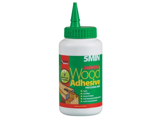 [EVB5MINPU7] Lumberjack 5min Polyurethane Wood Adhesive Liquid 750g