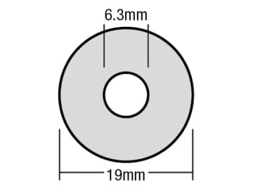 [FORTFW1955] TechFast Bonded EPDM Washer 5.5 x 19mm Box 100