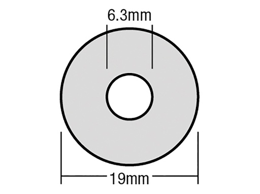 [FORTFW1963] TechFast Bonded EPDM Washer 6.3 x 19mm Box 100