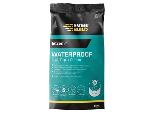 [EVBJETWAT3] Jetcem Waterproofing Rapid Set Cement (Single 3kg Pack)