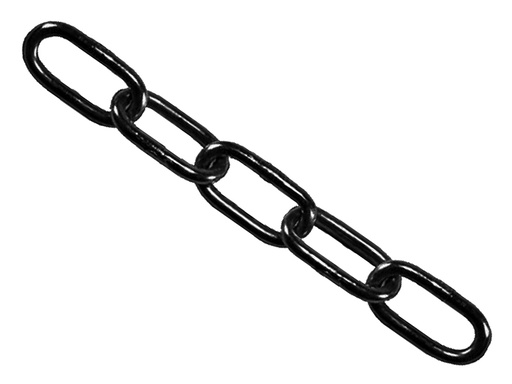 [FAICHBL430] Black Japanned Chain 4mm x 30m Reel - Max. Load 120kg