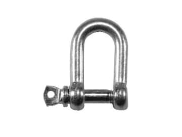 [FAICHDS60SS] D-Shackle Stainless Steel 6mm (Pack 2)