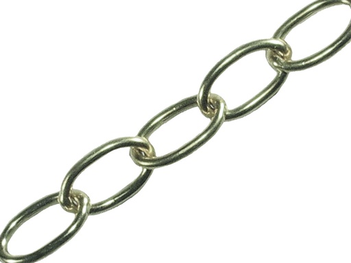 [FAICHOC18] Oval Chain 1.8mm x 10m Chrome