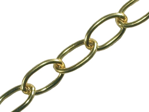 [FAICHOP23] Oval Chain 2.3mm x 10m Polished Brass