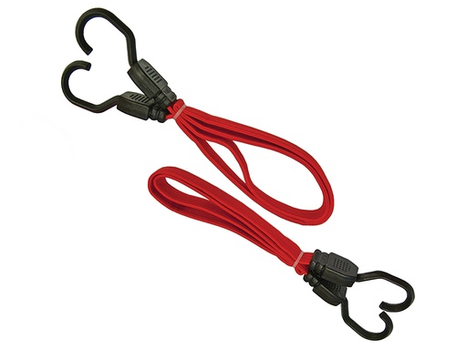 [FAITDBUNG30] Flat Bungee Cord 76cm (30in) Red 2 Piece