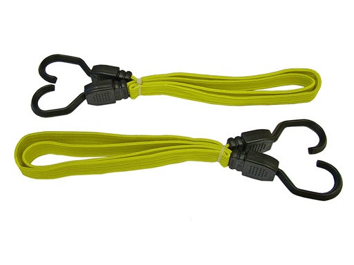 [FAITDBUNG36] Flat Bungee Cord 90cm (36in) Yellow 2 Piece