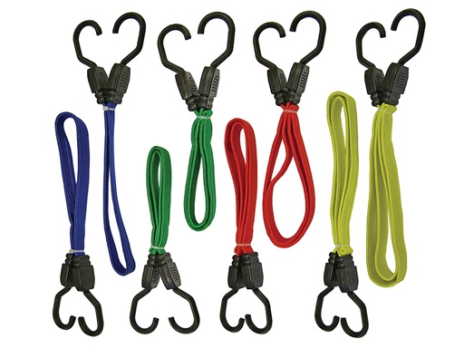 [FAITDBUNG8] Flat Bungee Cord Set 8 Piece