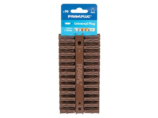 [RAW68560] Brown UNO® Plugs 7 x 30mm (Card 96)