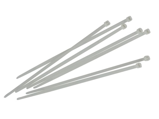 [FAICT150W] Cable Ties White 3.6 x 150mm (Pack 100)