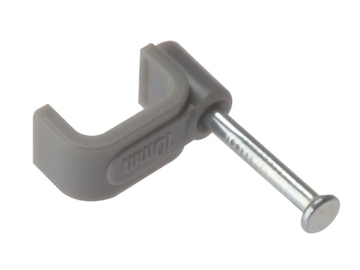 [FORFCC25G] Cable Clip Flat Grey 2.50mm Box 100