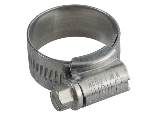 [JUB0X] 0X Zinc Protected Hose Clip 18 - 25mm (3/4 - 1in)