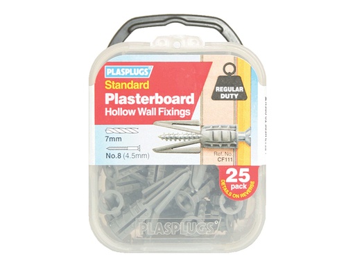 [PLACF111] CF 111 Standard Plasterboard Fixings Pack of 25