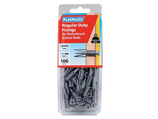 [PLAHWR100] Regular-Duty Fixings Pack of 100