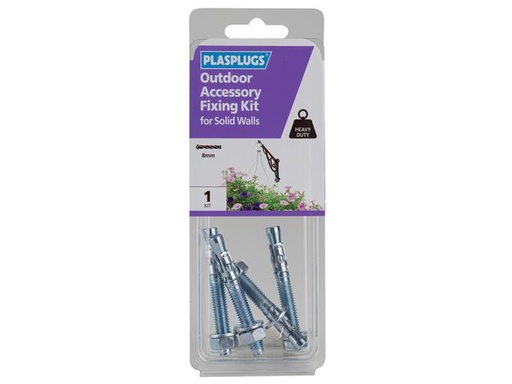 [PLAKOD108] Outdoor Accessory Fixing Kit for Solid Walls