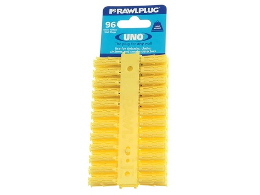 [RAW68500] Yellow UNO® Plugs 5 x 24mm (Card 96)