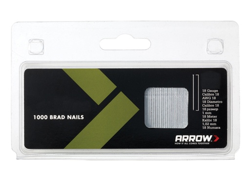 [ARRBN1832] BN1832 Brad Nails 50mm 18g (Pack 1000)