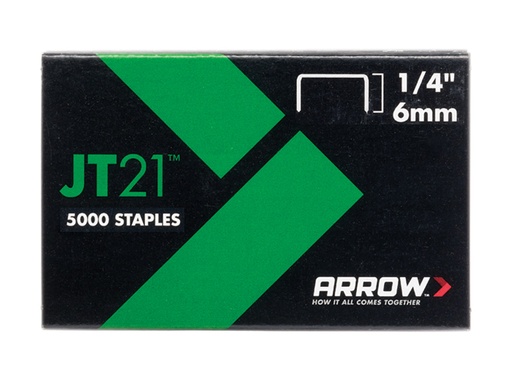 [ARRJT2114] JT21 T27 Staples 6mm (1/4in) (Box 5000)