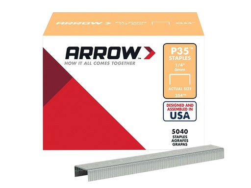 [ARRP3514] P35 Staples 6mm (1/4in) (Box 5040)