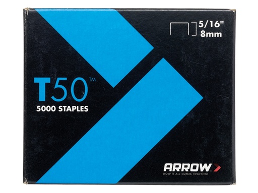 [ARRT50516] T50 Staples 8mm (5/16in) (Pack 5000, 4 x 1250)