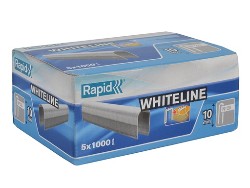 [RPD2810W] 28/10 10mm DP x 5m White Staples (Box 1000 x 5)