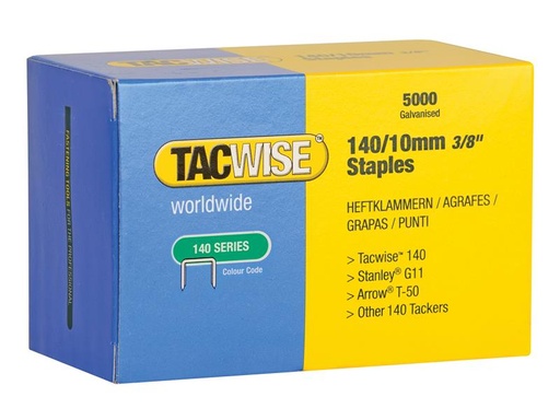 [TAC0342] 140 Galvanised Staples 10mm (Pack 5000)