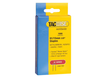 [TAC0768] 91 Narrow Crown Staples 40mm - Electric Tackers (Pack 1000)