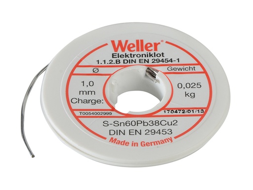 [WEL54002999] EL60/40-25 Electronics Solder with Resin Core 25g