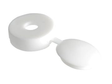 [FORHCC0M] Hinged Cover Cap White No. 6-8 Bag 100