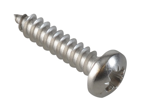 [FOR185086] Self-Tapping Screw Pozi Compatible Pan A2 SS 3/4in x 8 ForgePack 30