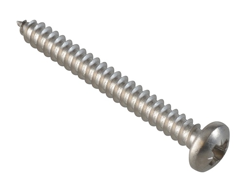 [FOR185178] Self-Tapping Screw Pozi Compatible Pan A2 SS 1.1/2in x 8 ForgePack 15