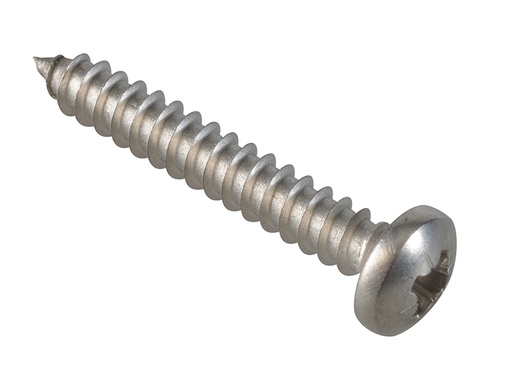 [FOR185321] Self-Tapping Screw Pozi Compatible Pan A2 SS 1.1/4in x 10 ForgePack 12