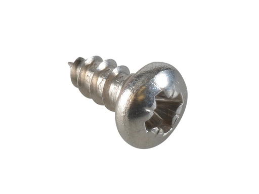 [FOR185710] Self-Tapping Screw Pozi Compatible Pan A2 SS 1/4in x 4 ForgePack 80