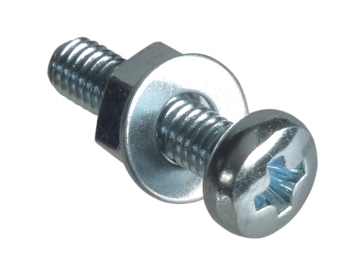 [FORFPMSPH312] Machine Screw Pozi Compatible Pan Head ZP M3 x 12mm Forge Pack 25