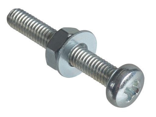 [FORFPMSPH320] Machine Screw Pozi Compatible Pan Head ZP M3 x 20mm Forge Pack 20