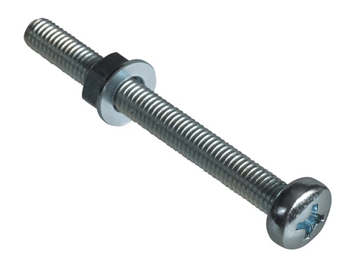 [FORFPMSPH550] Machine Screw Pozi Compatible Pan Head ZP M5 x 50mm Forge Pack 6