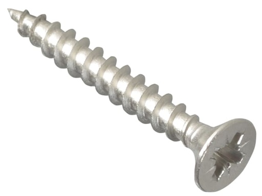 [FORPOZI430S] Multi-Purpose Pozi Compatible Screw CSK ST S/Steel 4.0 x 30mm Box 200