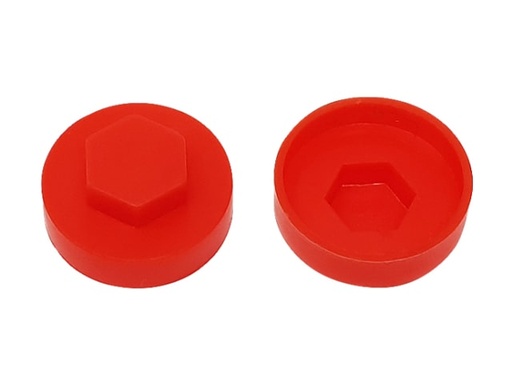 [FORTFCC19PR] TechFast Cover Cap Poppy Red 19mm (Pack 100)