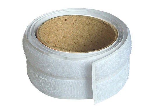 [FAITAPEHLW] Hook & Loop Self-Adhesive Tape 20mm x 1m White