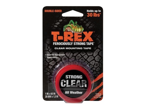 [SHU285664] T-REX® Clear Mounting Tape 25mm x 1.5m